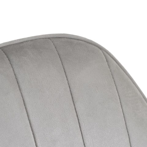 Fotel Obrotowy TOM Szary Welurowy