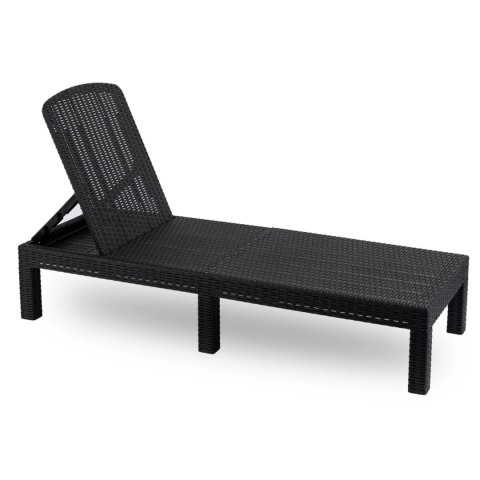 Fotel Ogrodowy Leżak ARIZONA Technorattan Czarny