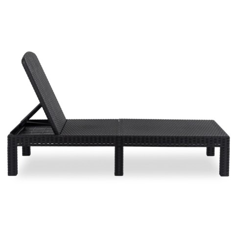 Fotel Ogrodowy Leżak ARIZONA Technorattan Czarny