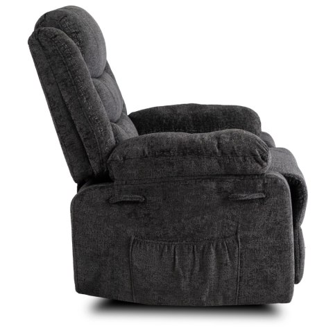 Fotel Rozkładany ARTURO Czarny Welurowy