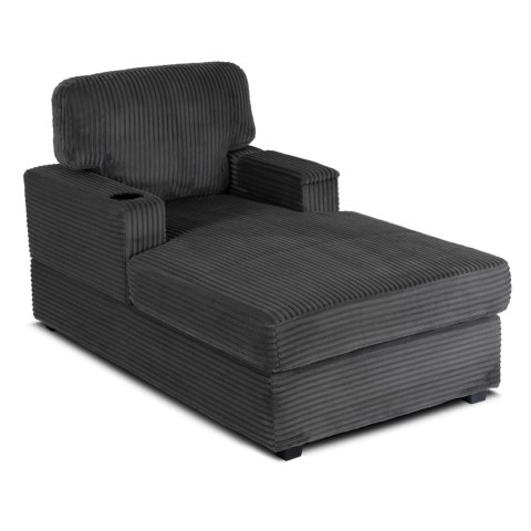 Fotel Wypoczynkowy Sofa NEO Szary Sztruksowy Nowoczesny