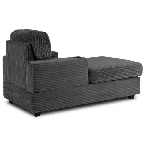 Fotel Wypoczynkowy Sofa NEO Szary Sztruksowy Nowoczesny