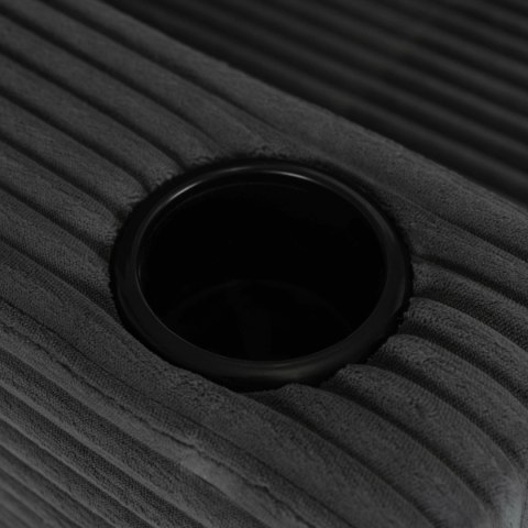 Fotel Wypoczynkowy Sofa NEO Szary Sztruksowy Nowoczesny