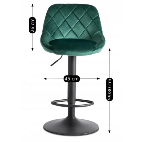 Hoker EDA Zielony Welurowy