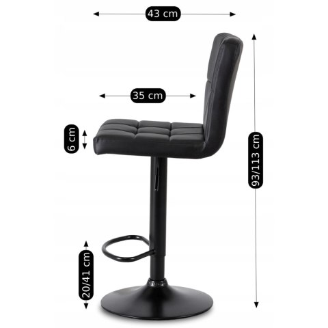 Hoker NERO Czarny Ekoskóra