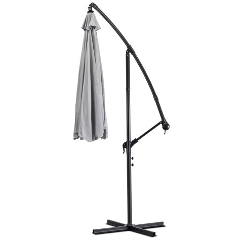 Parasol Ogrodowy AKRON Jasny Szary