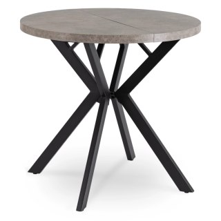 Stół DORIAN Rozkładany 80-160 cm Beton/Czarny