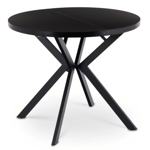 Stół DORIAN Rozkładany 80-160 cm Czarny