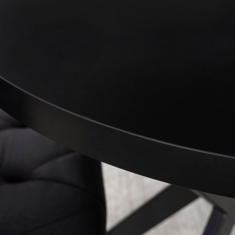 Stół DORIAN Rozkładany 80-160 cm Czarny