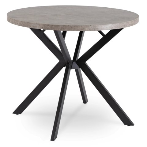 Stół LUGO Rozkładany 90-190 cm Beton/Czarny