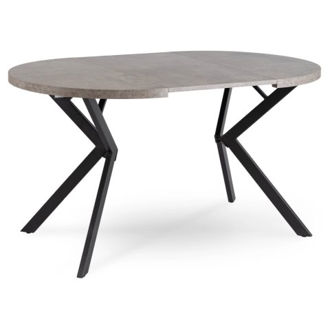 Stół LUGO Rozkładany 90-190 cm Beton/Czarny