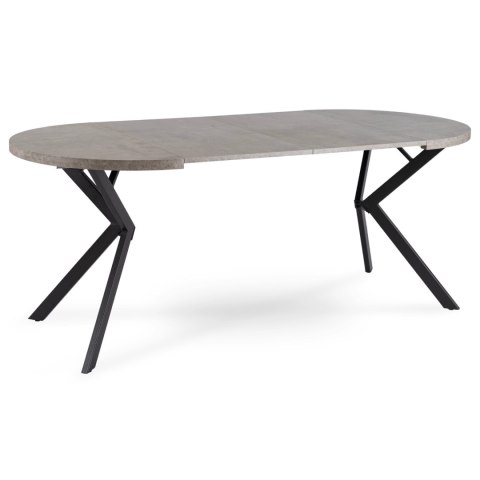 Stół LUGO Rozkładany 90-190 cm Beton/Czarny