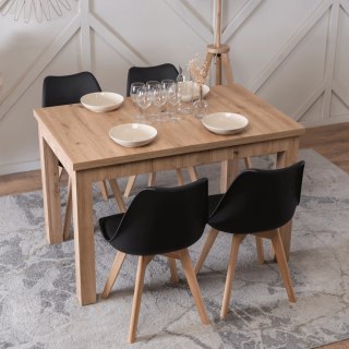 Stół SKUBI Rozkładany 120-160 cm Dąb Artisan