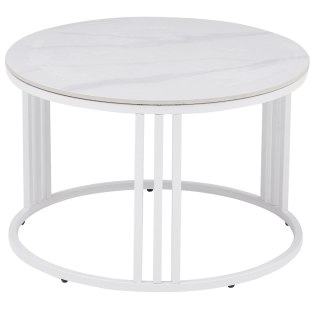 Stolik Ceramiczny KORIN Biały Marmur