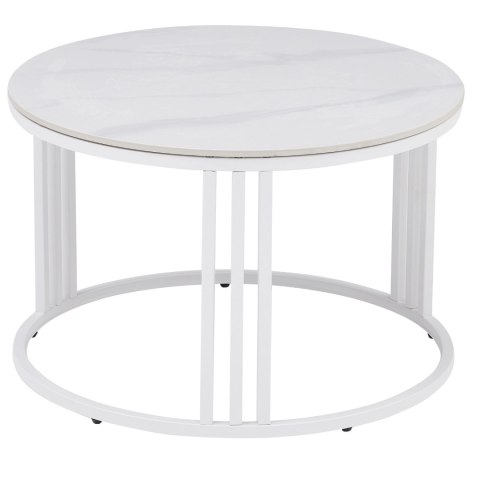 Stolik Ceramiczny KORIN Biały Marmur