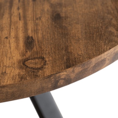 Stolik LINCOLN Dąb Rustykalny/Czarny