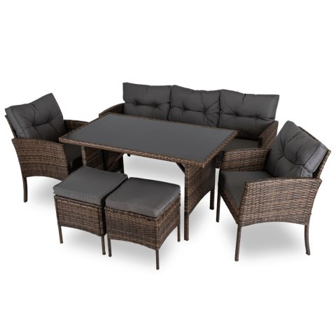 Zestaw Mebli Ogrodowych ATLANTA Brązowy