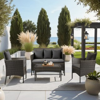 Zestaw Mebli Ogrodowych MISSISIPI Szary