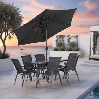 Zestaw Mebli Ogrodowych NEBRASKA Czarny