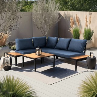 Zestaw Mebli Ogrodowych NORMAN Granatowy/Czarny
