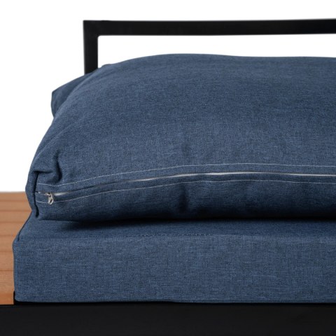 Zestaw Mebli Ogrodowych NORMAN Granatowy/Czarny