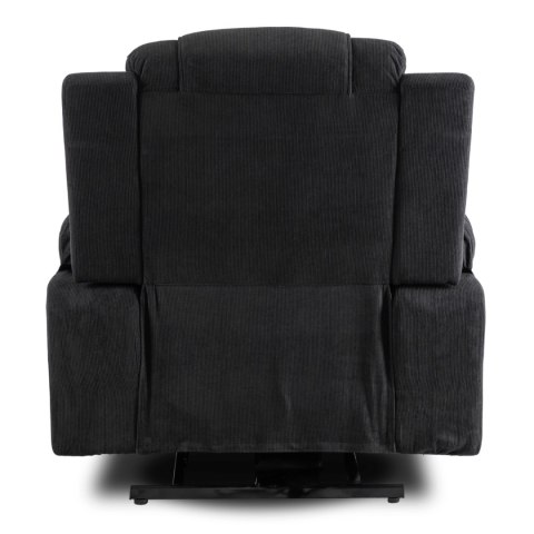 Fotel Masujący Elektrycznie Rozkładany FENIX z Funkcją Wstawania Czarny