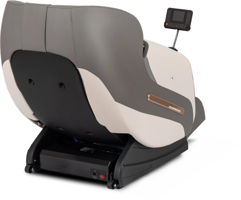 Fotel Masujący VX MAX Wypoczynkowy Szary Ekoskóra Nowoczesny Angielski