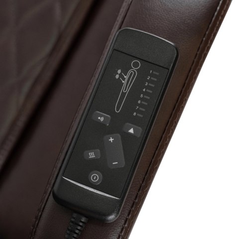 Fotel Obrotowy GIORGIO Masujący Podgrzewany Brązowy