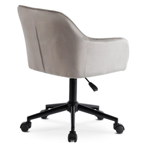 Fotel Obrotowy KONOR Szary/Czarny Welurowy