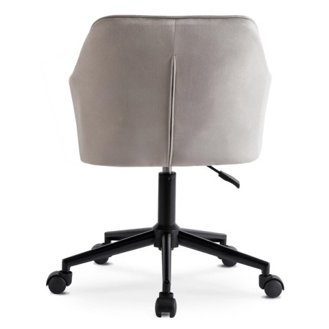 Fotel Obrotowy KONOR Szary/Czarny Welurowy