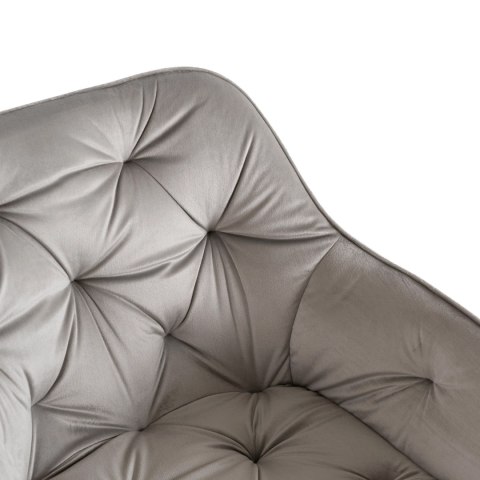 Fotel Obrotowy KONOR Szary/Czarny Welurowy