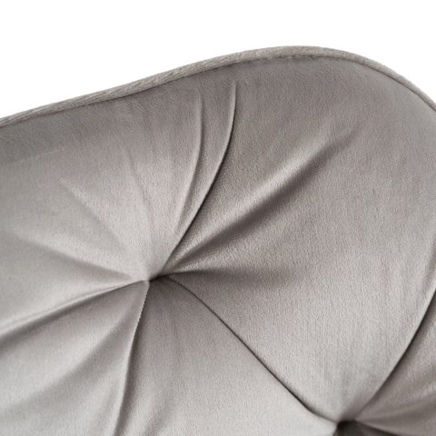 Fotel Obrotowy KONOR Szary/Czarny Welurowy