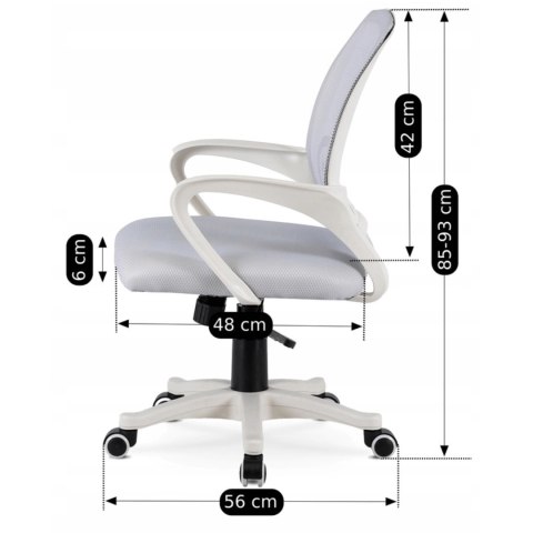 Fotel Obrotowy NATE Szary