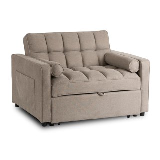 Fotel Rozkładany CORRA do Spania Ciemnobeżowy