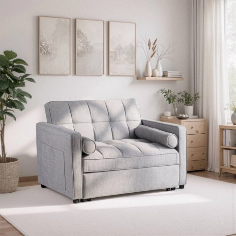 Fotel Rozkładany CORRA do Spania Szary