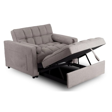 Fotel Rozkładany CORRA do Spania Szary