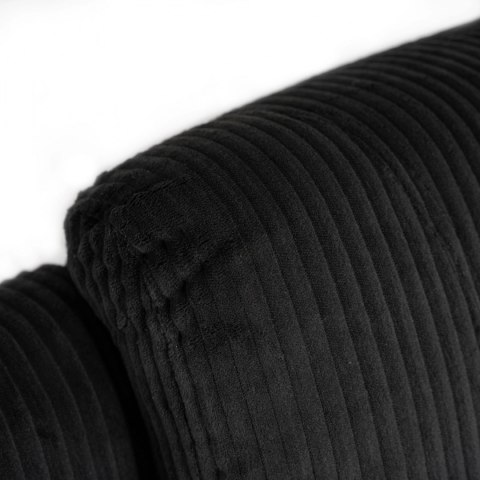 Fotel Rozkładany Masujący BOX Czarny Sztruksowy