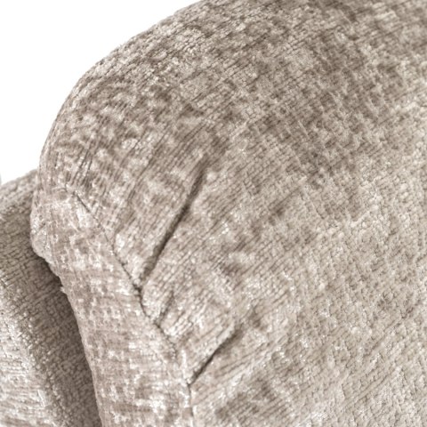 Fotel Rozkładany Masujący BRUCE z Funkcją Kołyski Beżowy Welurowy