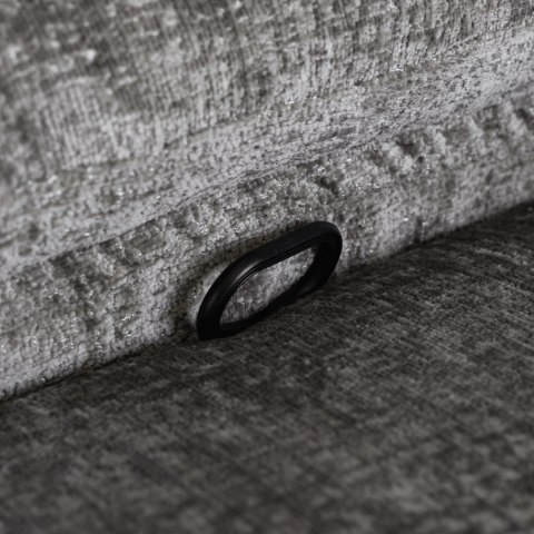 Fotel Rozkładany Masujący BRUCE z Funkcją Kołyski Szary Welurowy