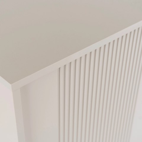 Komoda do Salonu SOFT 104 cm Kaszmir Ryflowana Dwudrzwiowa Nowoczesna