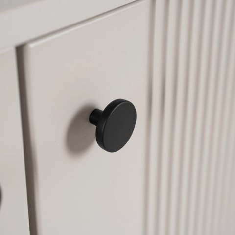 Komoda do Salonu SOFT 104 cm Kaszmir Ryflowana Dwudrzwiowa Nowoczesna