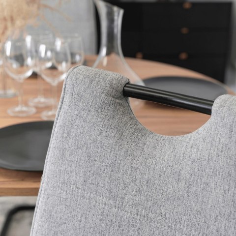 Krzesło LOPEZ Szare/Czarne