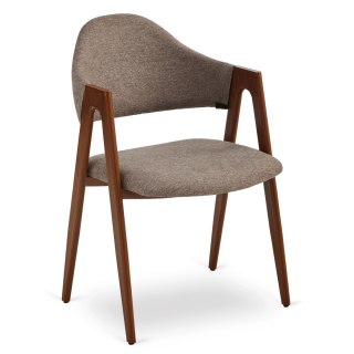 Krzesło RUIZ Beżowe/Orzech