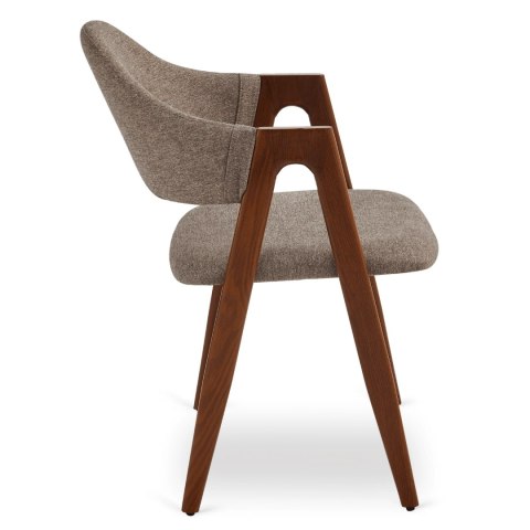 Krzesło RUIZ Beżowe/Orzech