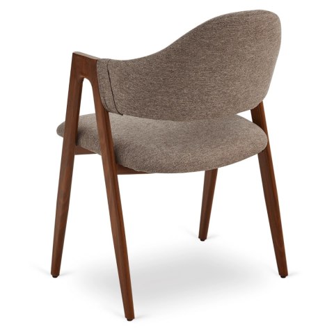 Krzesło RUIZ Beżowe/Orzech