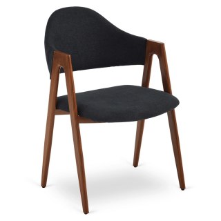 Krzesło RUIZ Czarne/Orzech