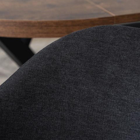 Krzesło RUIZ Czarne/Orzech