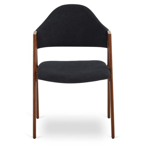 Krzesło RUIZ Czarne/Orzech