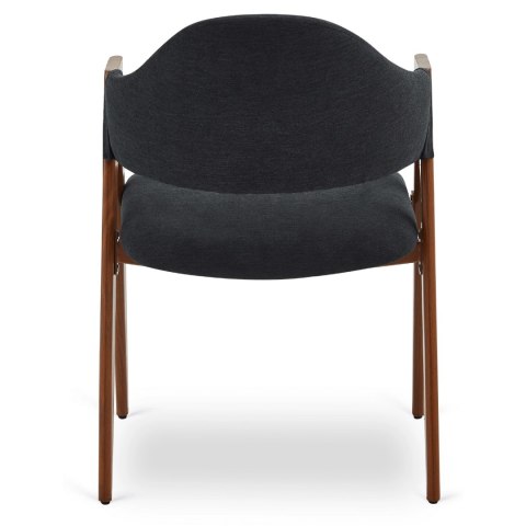 Krzesło RUIZ Czarne/Orzech