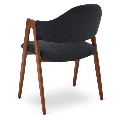 Krzesło RUIZ Czarne/Orzech